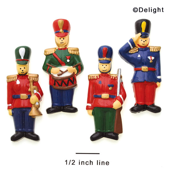 9227 - Toy Soldiers 4 Assorted - Resin Decoration (12 per package)