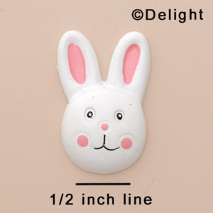 9304 tlf - Bunny Face - Resin Decoration (12 per package)
