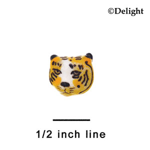 9306 ctlf - Tiger Face Mini - Resin Decoration (12 per package)