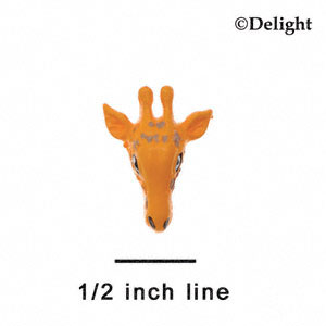 9308 - Giraffe Face Mini - Resin Decoration (12 per package)