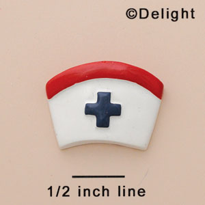 9334 - Nurse Hat Large - Resin Decoration (12 per package)