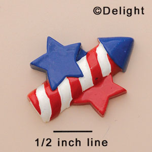 9387 - Firecracker USA Large - Resin Decoration (12 per package)