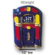 9408 - Juke Box Blue - Resin Decoration (12 per package)