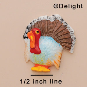 9500* ctlf - Turkey Washed Medium (Left & Right) - Resin Decoration (12 per package)
