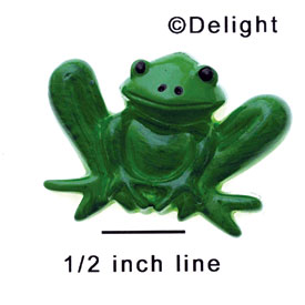 9544 ctlf - Frog Front Large - Resin Decoration (12 per package)