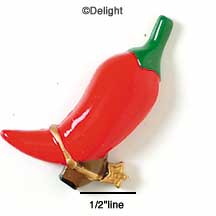 9550 - Boot Jalapeno Spurs Medium (Left & Right) - Resin Decoration (12 per package)