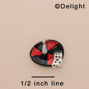 9760 - Roulette Wheel Mini - Resin Decoration (12 per package)