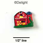 9788 - Barn Silo Mini - Resin Decoration (12 per package)