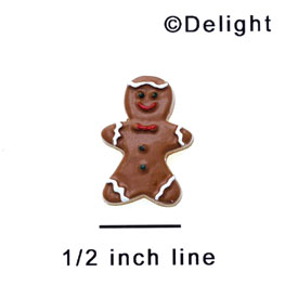 9804 - Gingerbread Boy Mini - Resin Decoration (12 per package)