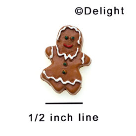 9805 - Gingerbread Girl Mini - Resin Decoration (12 per package)