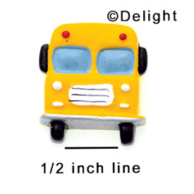 9820 tlf - School Bus Front Large - Resin Decoration (12 per package)