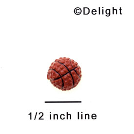 9867 - Basketball Textured Mini - Resin Decoration (12 per package)