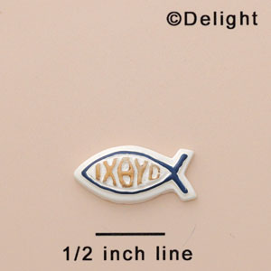 9979 - Fish Christian Mini (Left & Right) - Resin Decoration (12 per package)