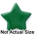 0009G - Medium Green Flat Star - Resin Decoration (12 per package)