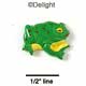 0012A - Frog Side Mini - Resin Decoration (12 per package)