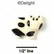 0017C* - Pig Black White Mini (Left & Right) - Resin Decoration (12 per package)