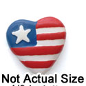 0024A - Heart USA 1 Star Small - Resin Decoration (12 per package)