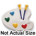 0034A - Paint Palette White - Resin Decoration (12 per package)