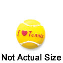 0072C - Tennis Ball I Love Tennis Mini - Resin Decoration (12 per package)