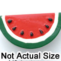 0084A - Watermelon Slice Red Medium - Resin Decoration (12 per package)