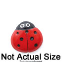 0089D ctlf - Ladybug Red Small - Resin Decoration (12 per package)