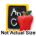 0091D ctlf - Slate ABC Apple Yellow Medium - Resin Decoration (12 per package)
