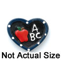 0091F - Slate Heart Blue Medium - Resin Decoration (12 per package)