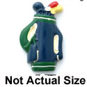0095 - Golf Bag - Blue Medium - Resin Decoration (12 per package)