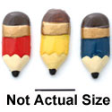 0131B - Pencil Assorted Colors Mini - Resin Decoration (12 per package)