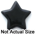 0210 - Star - Black Medium - Resin Decoration (12 per package)