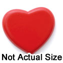 0211 tlf - Heart - Red Large - Resin Decoration (12 per package)