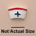 0217A tlf - Nurse Hat Mini - Resin Decoration (12 per package)