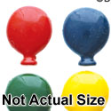 0227 - Balloon - Brite 4 Assorted - Resin Decoration (12 per package)