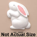 0251* tlf - Bunny Standing White (Left & Right) - Resin Decoration (12 per package)