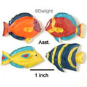 0285* - Fish Crystal Bright Assorted - Resin Decoration (12 per package)