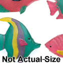 0285A* - Fish Crystal Teal Assorted - Resin Decoration (12 per package)