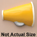 0310* - Megaphone Yellow (Left & Right) - Resin Decoration (12 per package)
