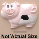 0336* - Pig Pink Medium (Left & Right) - Resin Decoration (12 per package)