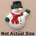 0387* ctlf - Snowman Waving Large (Left & Right) - Resin Decoration (12 per package)