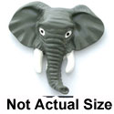 0389 tlf - Elephant - Face Large - Resin Decoration (12 per package)