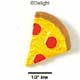 0398 - Pizza - Pepperoni Medium - Resin Decoration (12 per package)
