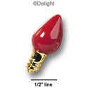 0457 - Light - Gold Red Medium - Resin Decoration (12 per package)