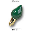 0458 - Light - Gold Green Medium - Resin Decoration (12 per package)