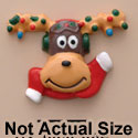 0469 tlf - Reindeer - Lights Scarf Medium - Resin Decoration (12 per package)