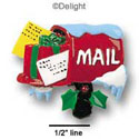 0481 - Mailbox - Snow Presents - Resin Decoration (12 per package)