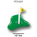 0505 - 18th Hole - Green - Resin Decoration (12 per package)