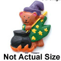 0529* - Witch Bear Kettle Large (Left & Right) - Resin Decoration (12 per package)