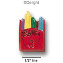 0536 - Crayon Box - Red Medium - Resin Decoration (12 per package)