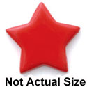 0540 - Star - Red Medium - Resin Decoration (12 per package)