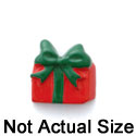 0545 - Present - Red Green Bow Mini - Resin Decoration (12 per package)